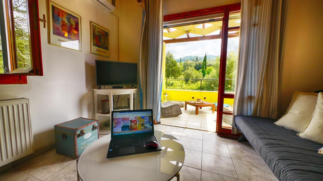 Villa Zen Stone House Agios Georgios Pagon Esterno foto
